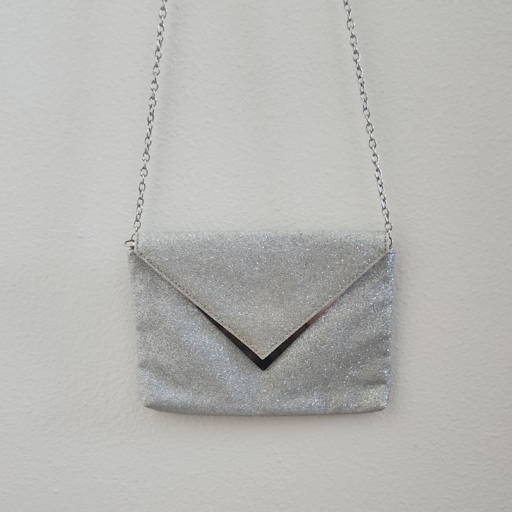 Elegant Silver Clutch Bag